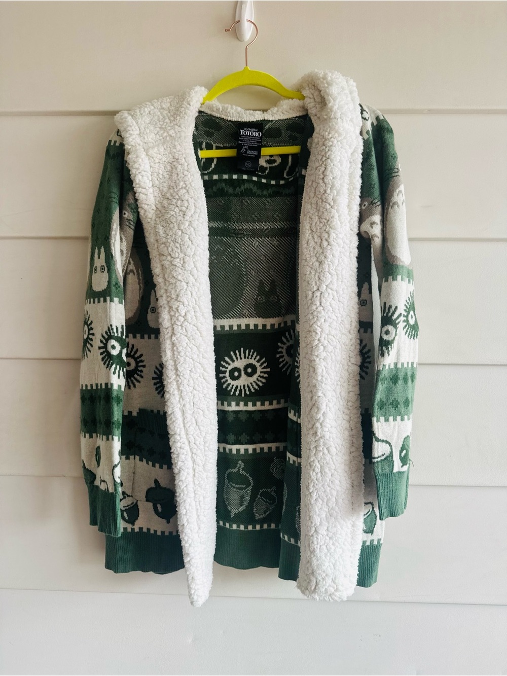 My Neighbor Totoro Green Funky Sweater/ Cardigan M